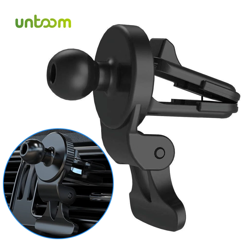 Untoom 17mm Ball Head Base for Car Phone Holder Universal Car Air Vent Mobile Phone Stand GPS Bracket Car Air Outlet Clip Mount