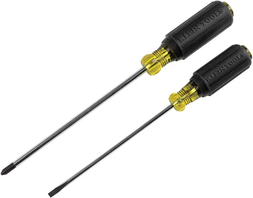 

Professional 2-Piece Screwdriver Set with Cushion-Grip Handles, Precision Tips for Hard-to-Reach Spaces