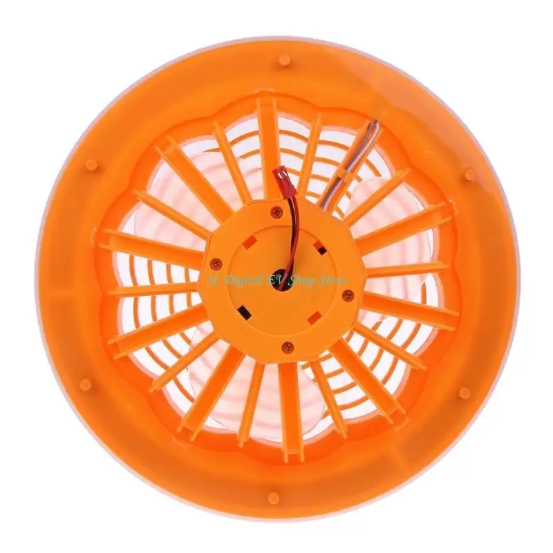 

E74D Потолочный вентилятор Light E27 LAMP HEAD COOLER FAN с дистанционным управлением и держателем лампы E27 Регулируемая ветра