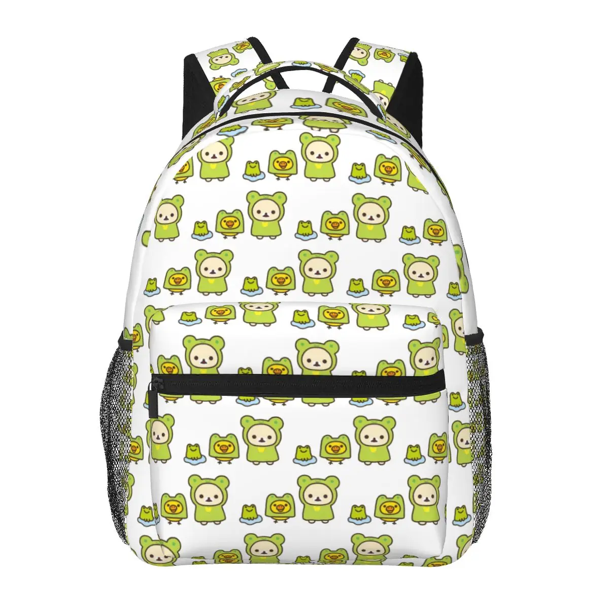 

Frog Rilakkuma And Friends ! Backpacks Boys Girls Bookbag Children School Bags Laptop Rucksack Shoulder Bag Large Capacity