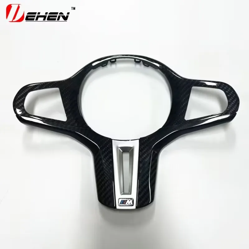 

Applicable to BMW new 12345678 series X3X4X5X6X7 carbon fiber steering wheel cover dry carbon plating cover