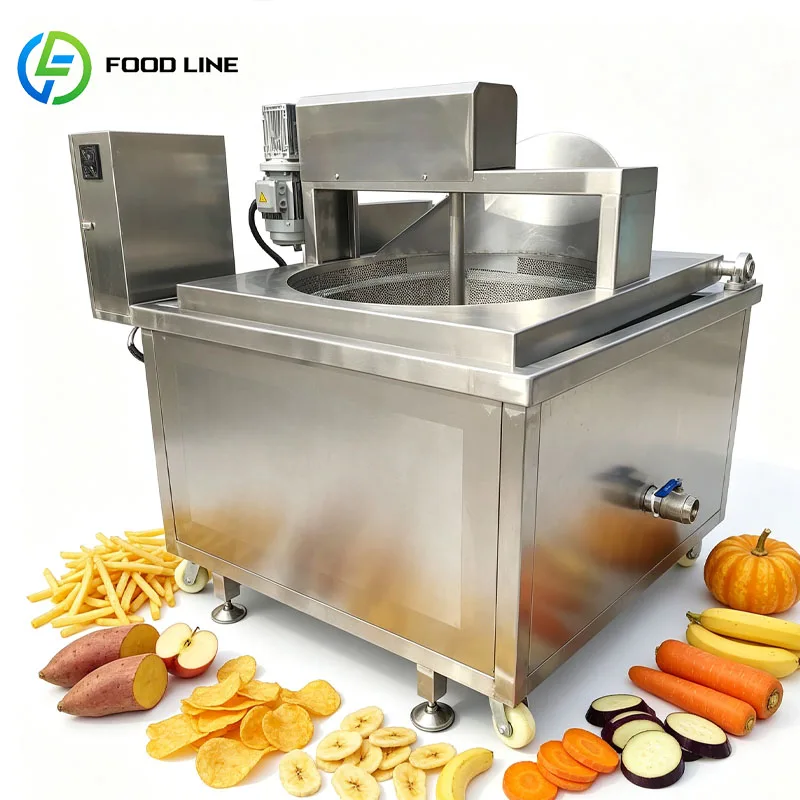 Commercial Fryer Machine Automatic Deep Frying Equipment Stainless Steel Large Capacity Food Processing Customized