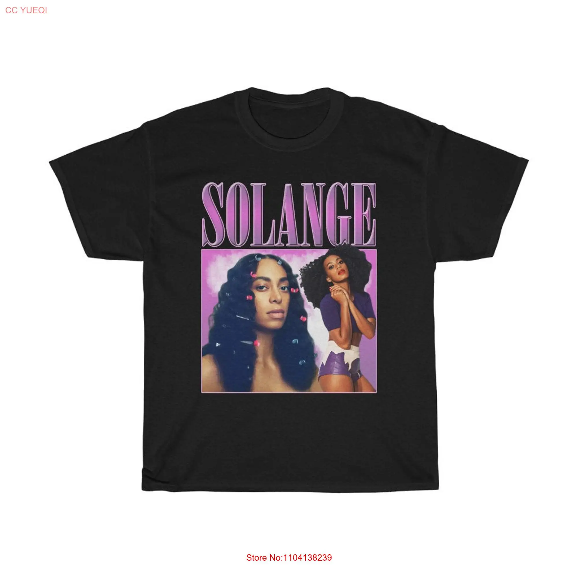 Solange shirt T hypebeast vintage 90s rap Best Seller long or short sleeves