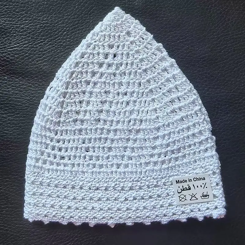 Free Shipping Muslim Caps For Men Women Clothing Prayer Hat Knitted Mesh Kufi Kippah Islamic Saudi Arabia Jewish Summer 0785