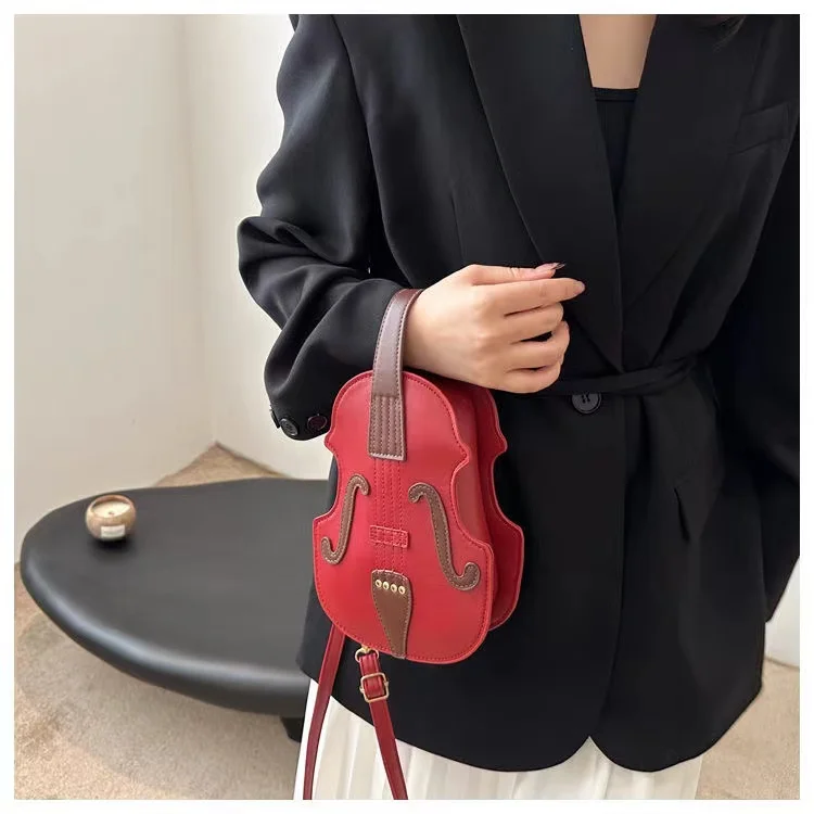 2025 lady girls casual versatile make you a musician violinist violin backpack mini chest bag shoulder bag