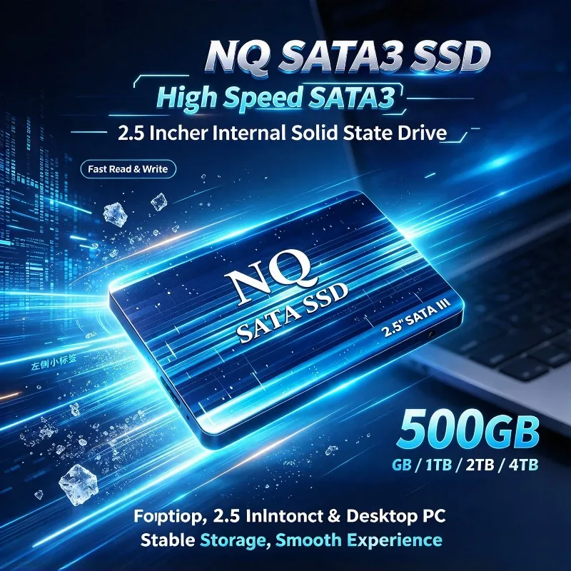 NQ 2.5 Inch SATA III SSD 500GB 1TB 2TB 4TB Internal Solid State Drive High Speed SATA3 Disk 2026 for Desktop Laptop PC Upgrade