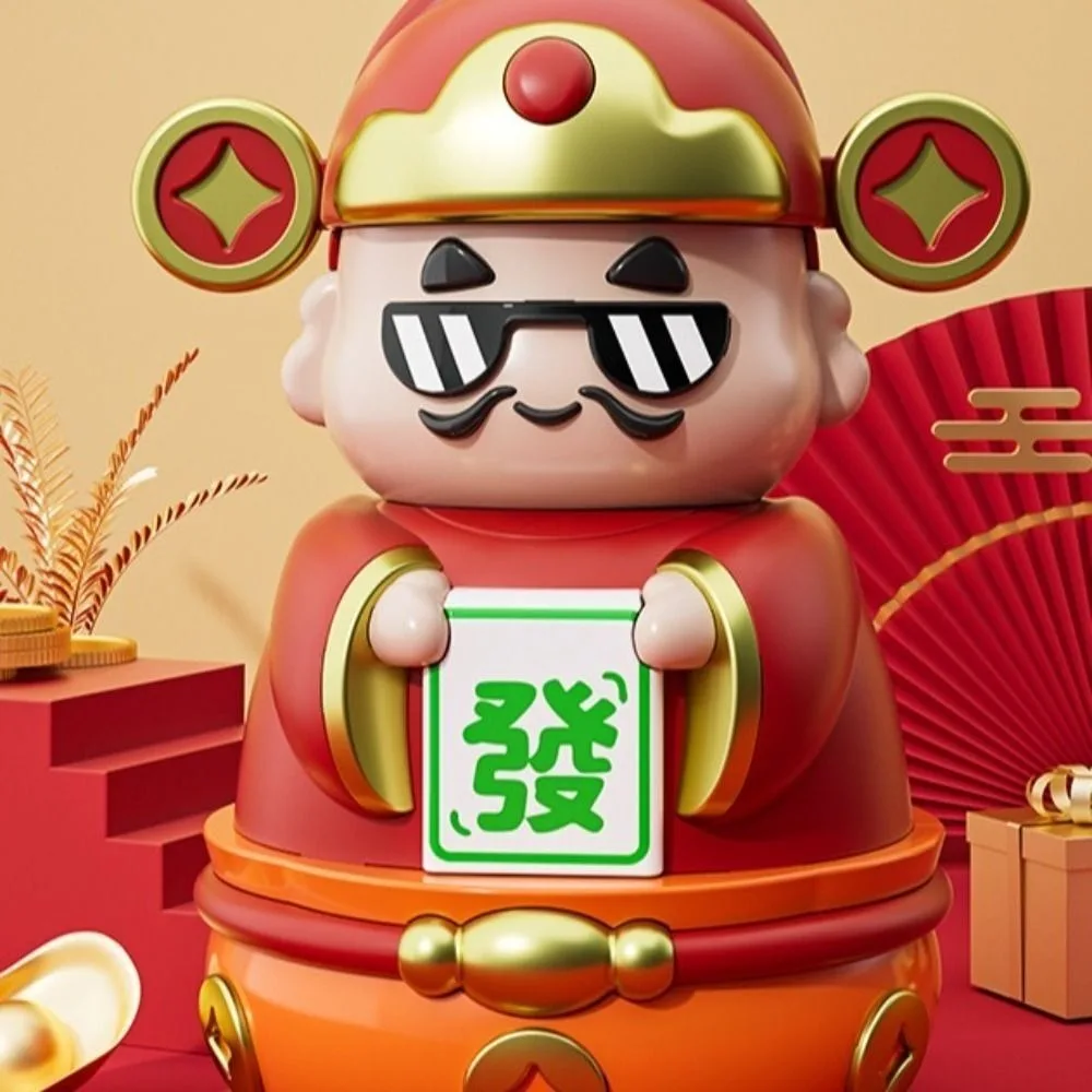 Sparpanzer Der Gott des Reichtums Sparschwein Dekorativ Guter Symbolik Chinesischer Gott Ornamente Zu öffnende Cartoon-Cartoon-Spardosen