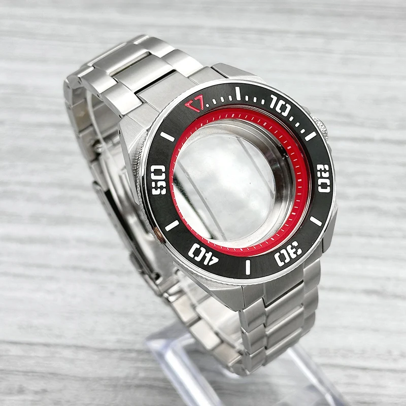 44mm King Samurai Uhrengehäuse Saphirglas Passend für NH34 7S 4R NH35 NH36 Uhrwerk Edelstahl-Armband Uhrenmodifikation – Detail 9