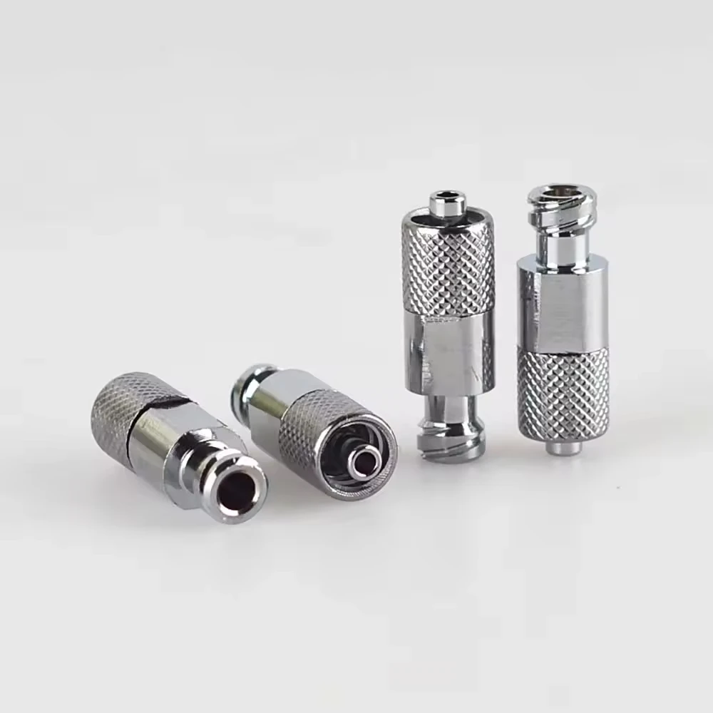 Metal Threaded Syringe Luer Lock Arbitrary Needle Adapter Pneumatic Connectors Male to Female Luer Lock Fitting