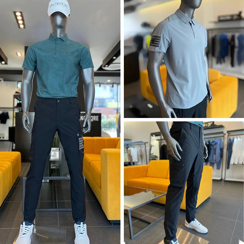 Nieuwe Koreaanse golfkleding voor heren Casual golfbroek met kleine voet