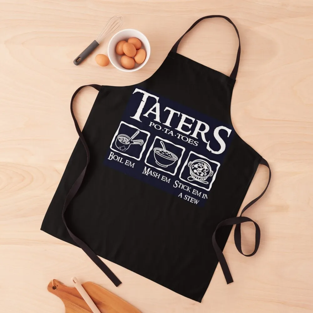 

Taters Potatoes Apron Men kitchen nail tech supplies esthetician For Kitchen Women Apron