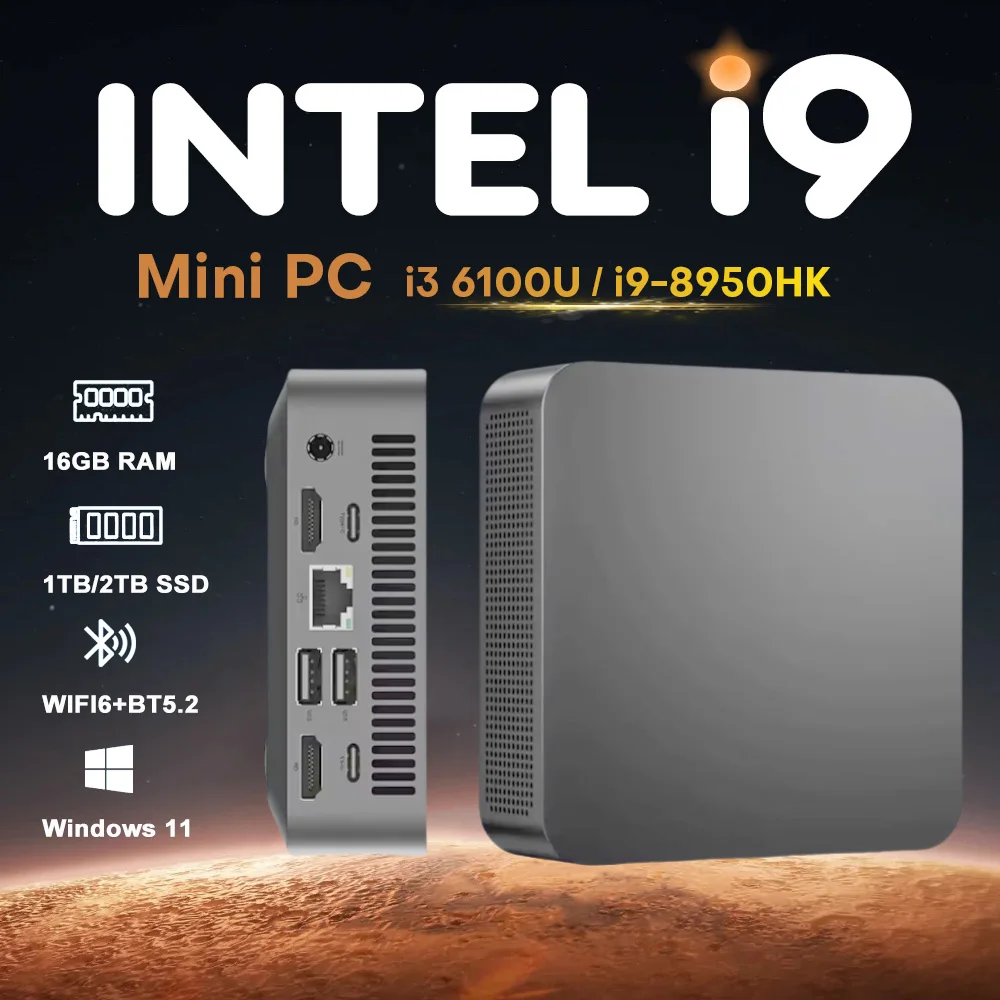 �y�Z�[�����z�~�j�R���s���[�^�[PC Windows 11 i9 8950HK i3 6100 16GB RAM 1TB �Q�[�~���O�R���s���[�^�[ BT5.2 �|�[�^�u���~�j�f�X�N�g�b�vPC 3�N�ۏؕt��