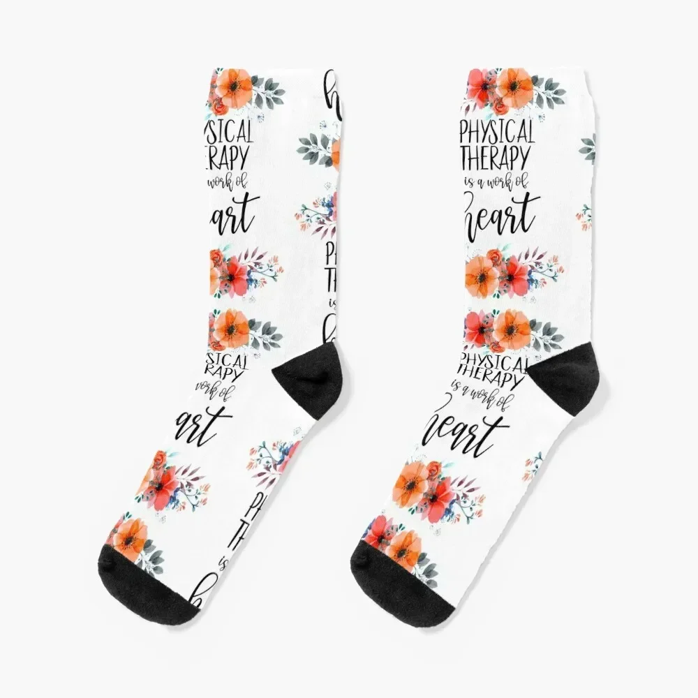 

Physical Therapy is a work of Heart Socks Thermal man winter ankle Men's Socks Women's