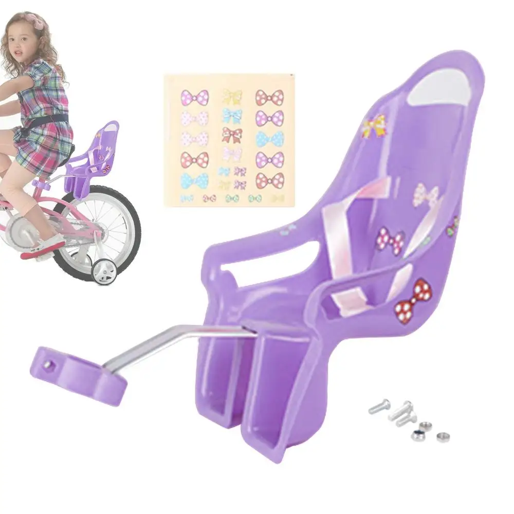 AliExpress NONE Kids BicycleDoll Seat Decorative Bikes Chair For Dolls With Stickers Kids Bikes Attachment Accessory Secure Plush Toys Stuffed