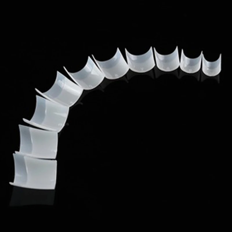 500Pcs Natural Artificial Nail Tips Tool For Nails Salon Supply Toe Nails Clear Acrylic Manicure False Nail Tips For Toes