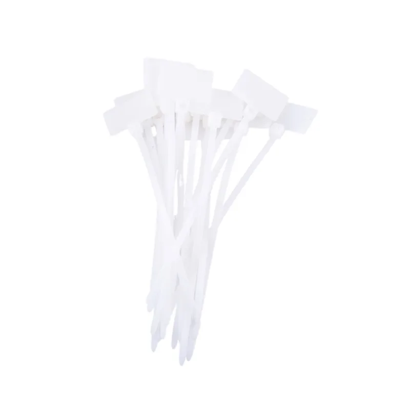 100pcs 3x100/4x150 Nylon Cable Ties Tag Labels Plastic Loop Self-locking Zip Tie Wraps Network Fixing Straps Markers Cable Tag