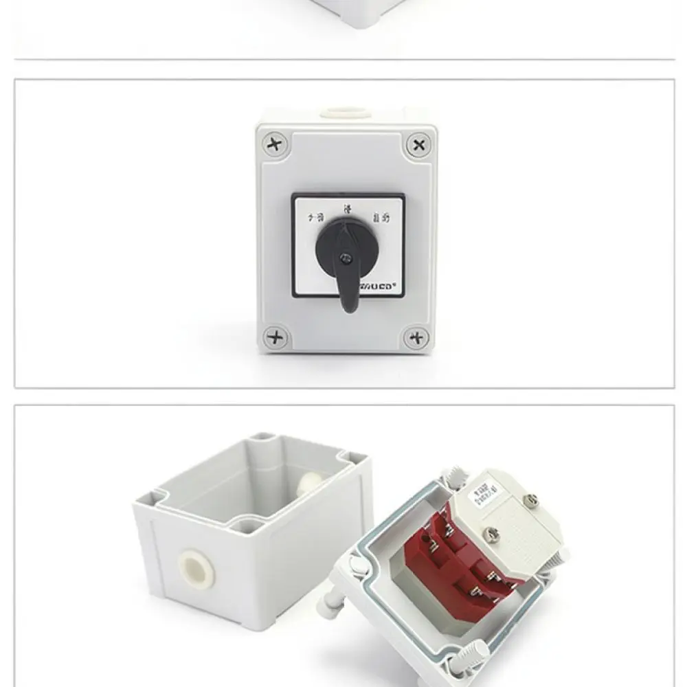 Heavy Duty Cam Changeover Switch For Zhuochao LW12 16 D0414 2D Sealed Box Electric Control Industrial Equipment