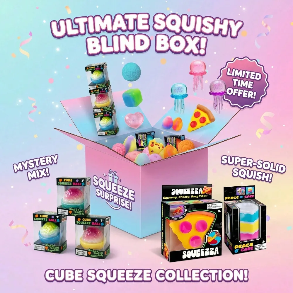 Random Food Ocean Style Mystery Squishy Blind Box Soft Cute Slow Rising Squeeze Toy Mini Desktop Decor Sensory Relaxation Surprise Birthday Holiday Party Favor Collectible Gift For Kids Teens Students view 3