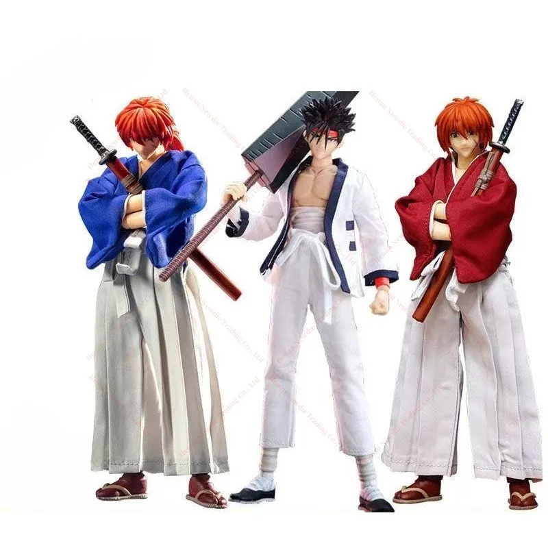 /GT Rurouni Kenshin Himura Kenshin Sagara Sanosuke Shishi Yuma SHF 1/12 16 Cm/6 Inches Toy Collection Gift