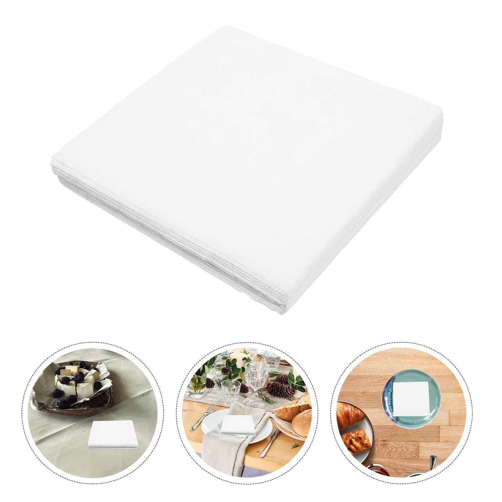 80 قطعة المناديل الورقية المتاح لينة عشاء المناديل سميكة حفل زفاف مأدبة لوازم منديل الأنسجة مهرجان منديل #1