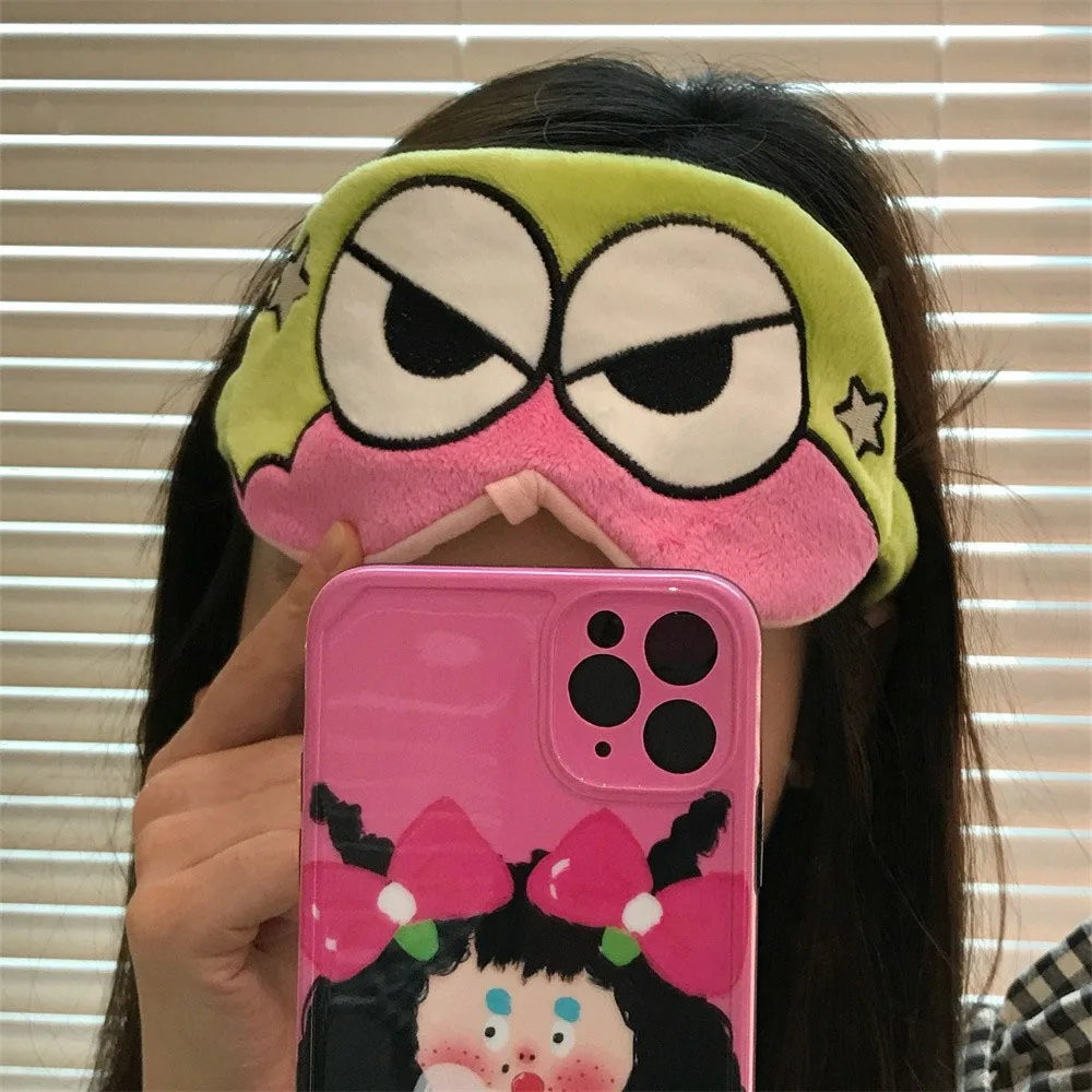 크레용 신찬 아이 마스크 플러시 슬리핑 아이 패치 귀여운 Buriburizaemon Shiro Shading Sleep Eyepatch Girls Eyeshade