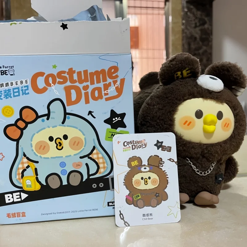 

Подлинный костюм маленького попугая Bebe, серия дневника, слепая коробка, плюшевые игрушки, Коллекционная модель, декор для куклы, игрушки-сюрприз, подарок для детей
