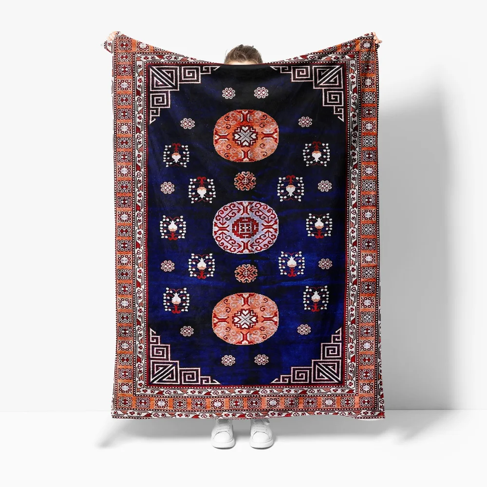 

Moroccan Style Kilim Rug Vintage Turkish Area Rug Bohemian Cotton Rug for Living Room Bedroom Decor