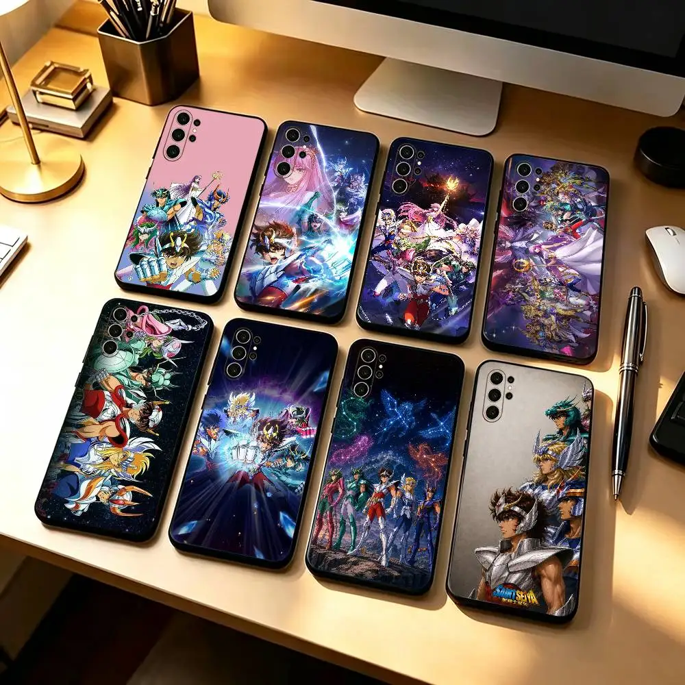 Bronze Saints 5 Knights of the Zodiac  Shockproof Soft Case For Samsung S26,21,22,23,24,25,20,10,9,Ultra,Plus,Fe, Lite