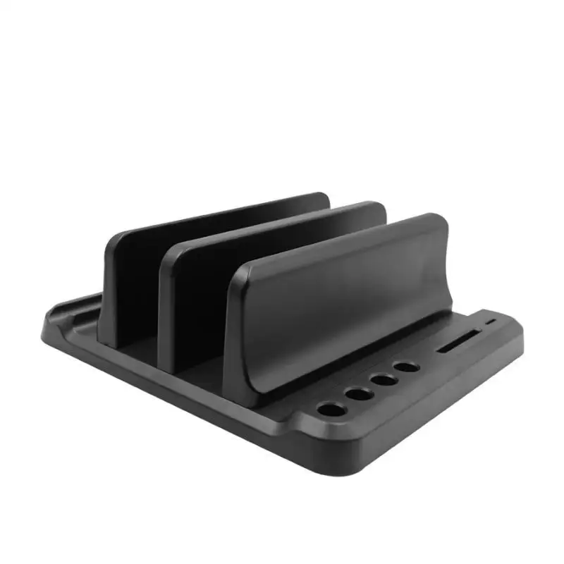Laptop Stand Ventilated Adjustable Height Upright Desktop Holder for 10-17 Inch Laptops Tablets Phones Office Work Use