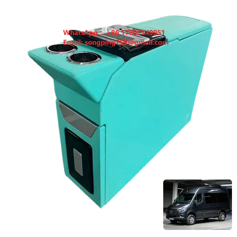 Luxury Customized In-Car Island Console Armrest Touch Screen Control for Mercedes-Benz Sprinter Modification Accessories