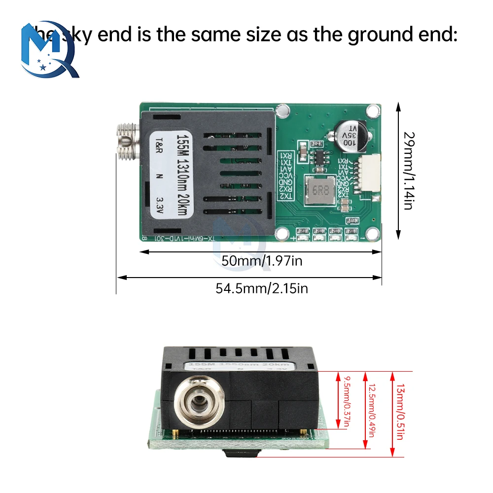 TTL 光トランシーバーモジュール DC 5.5-26V FC RX/TX/AV/VCC/GND インターフェースドローン用 TTL から光ファイバーモジュール端末機器