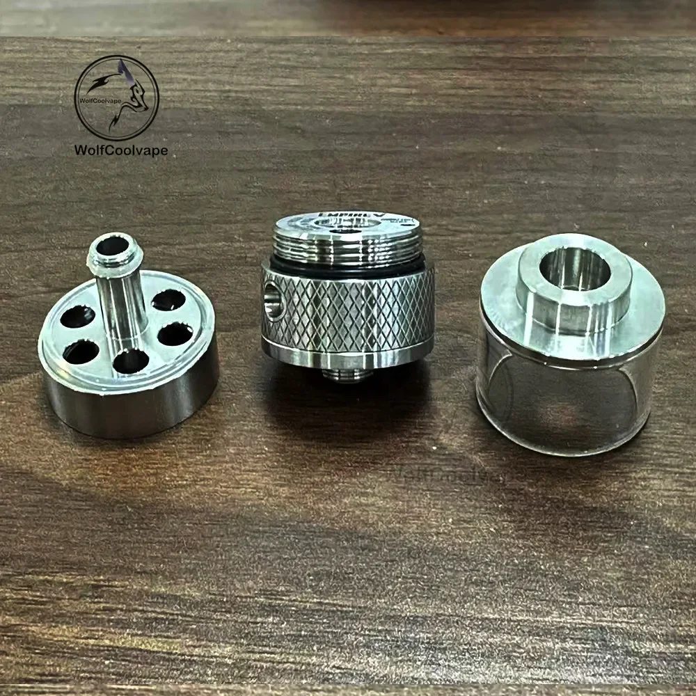Wolfcoolvape الفولاذ المقاوم للصدأ الإمبراطورية الخامس RTA 23 مللي متر سطح التخريش رذاذ خزان قابل لإعادة البناء لتقوم بها بنفسك تعديل Vape والحناضير الإلكترونية #1