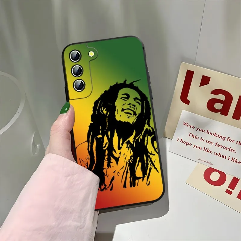 Bob Marley Weed Phone Case For Samsung A34 A23 A24 A54 A14 A33 A13 A21 A71 A31 A22 A53 A52 A73 A32 A50 A20 A40 Coque