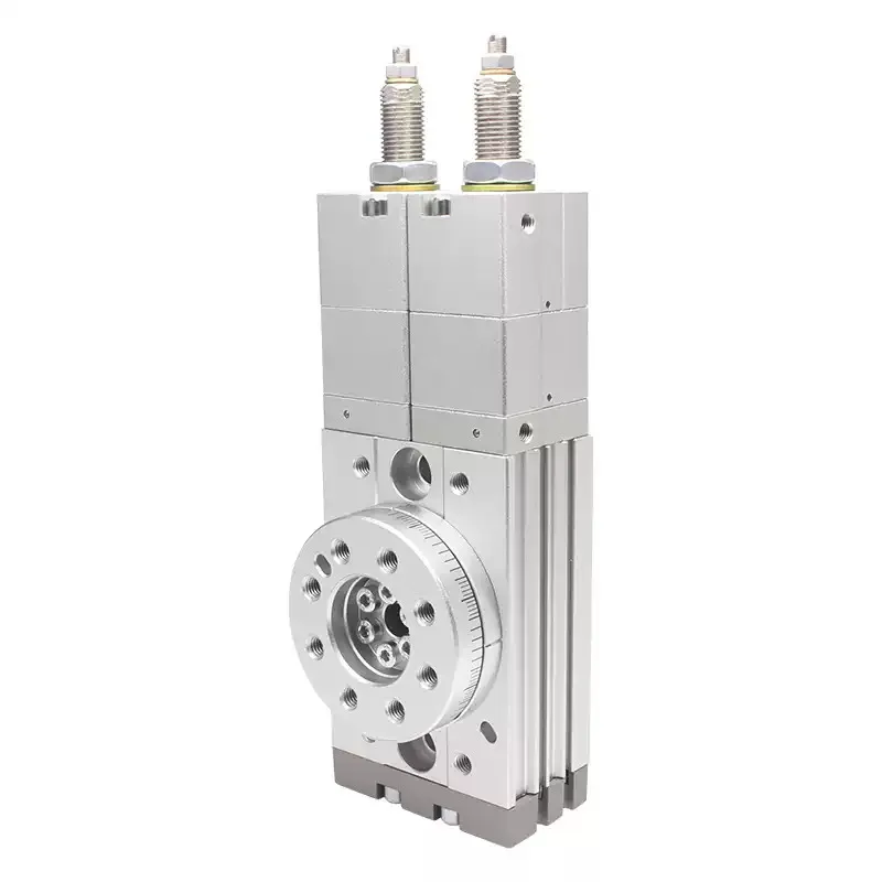 MSZB High Precision Adjustable Rotary Swing Pneumatic Cylinders MSZA Series Three Position Options Available - MSZA-10-20-30-50A