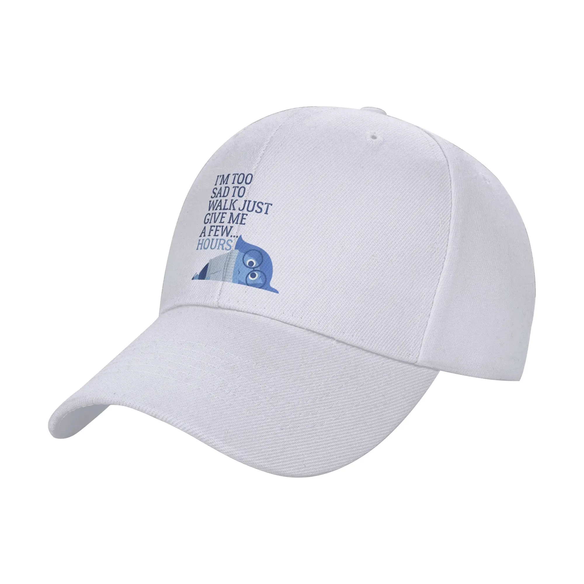 Men Women Inside Out I'm Too Sad To Walk Emotion Cap Sport Baseball Cap Polyester Hats Trucker Hat Breathable Golf Hats Summer