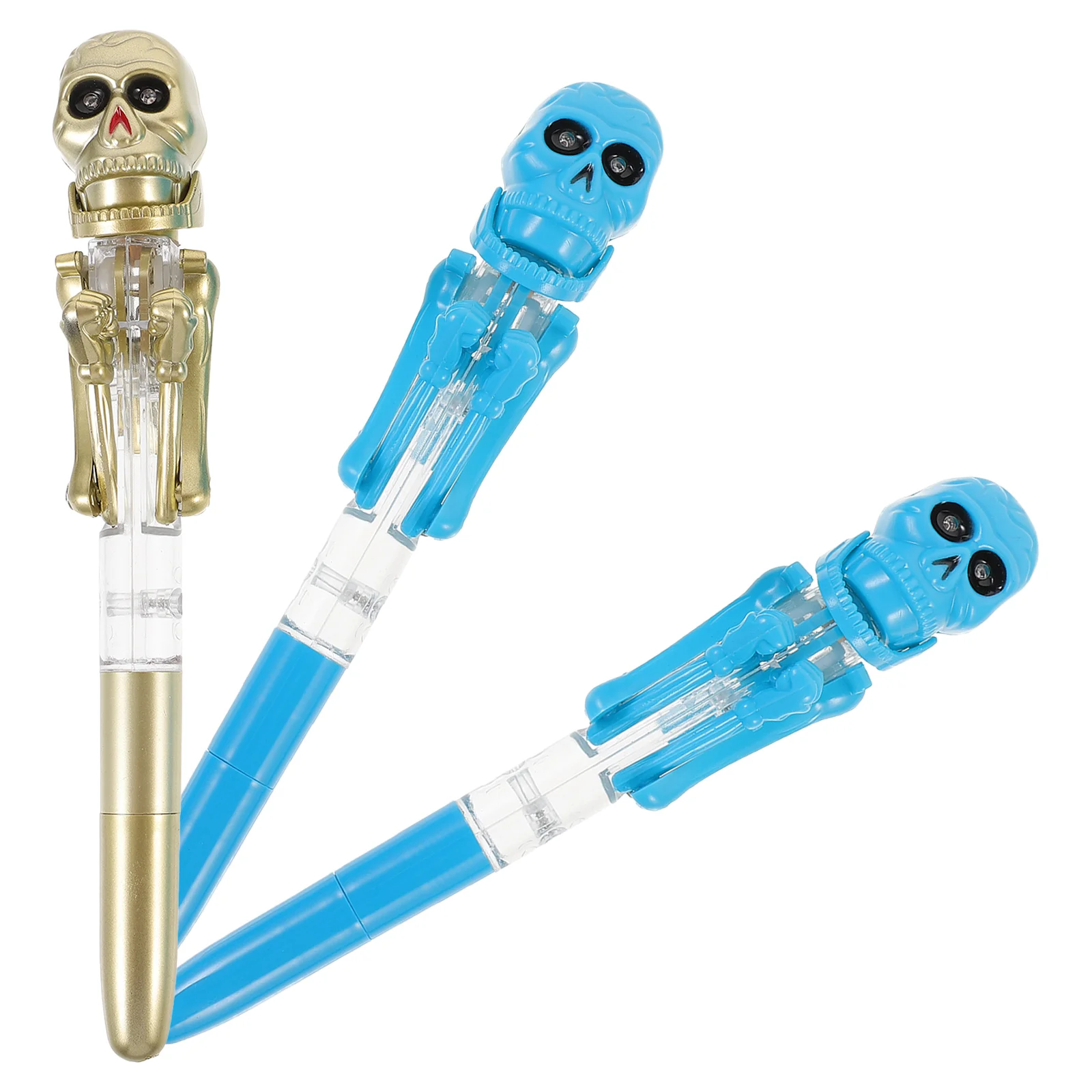 3 Pcs Bulk Halloween Ballpoint Pen Office Pencils Spooky Decor Plastic Glow Students Stationery