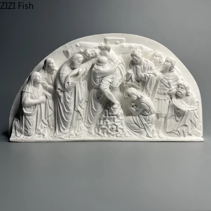Roman Figures Relief Stereoscopic Printmaking Arch Plaster Desk Statue Decoration Characters Sculpture Room Aesthetic Decor