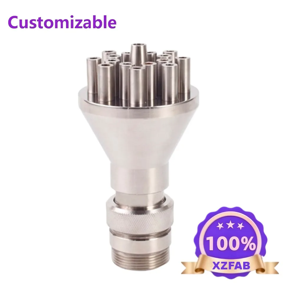 Factory Direct 2026 Stainless Steel 304 Center Straight Up Jet Fountain Nozzle DN25 DN40 Adjustable Water Spray Head For Garden