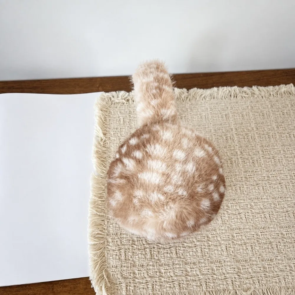 New Elk Ear Muffs Leopard Print Folding Winter Earmuffs Thickened Warm Ear Warmer Women