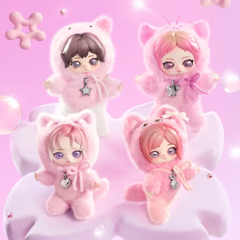 POPMART FLUFFY CLUB aespa ジゼル セット POPMART Aespa Fluffy Club Blind Box 4pcs Collectible Plush