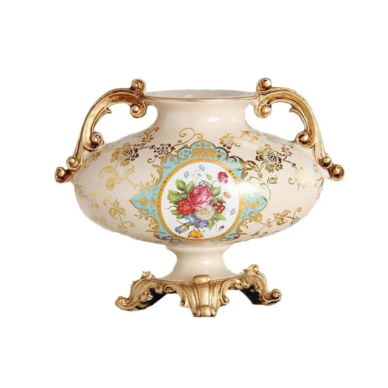 Handicraft European resin desktop ampoule home decoration vase
