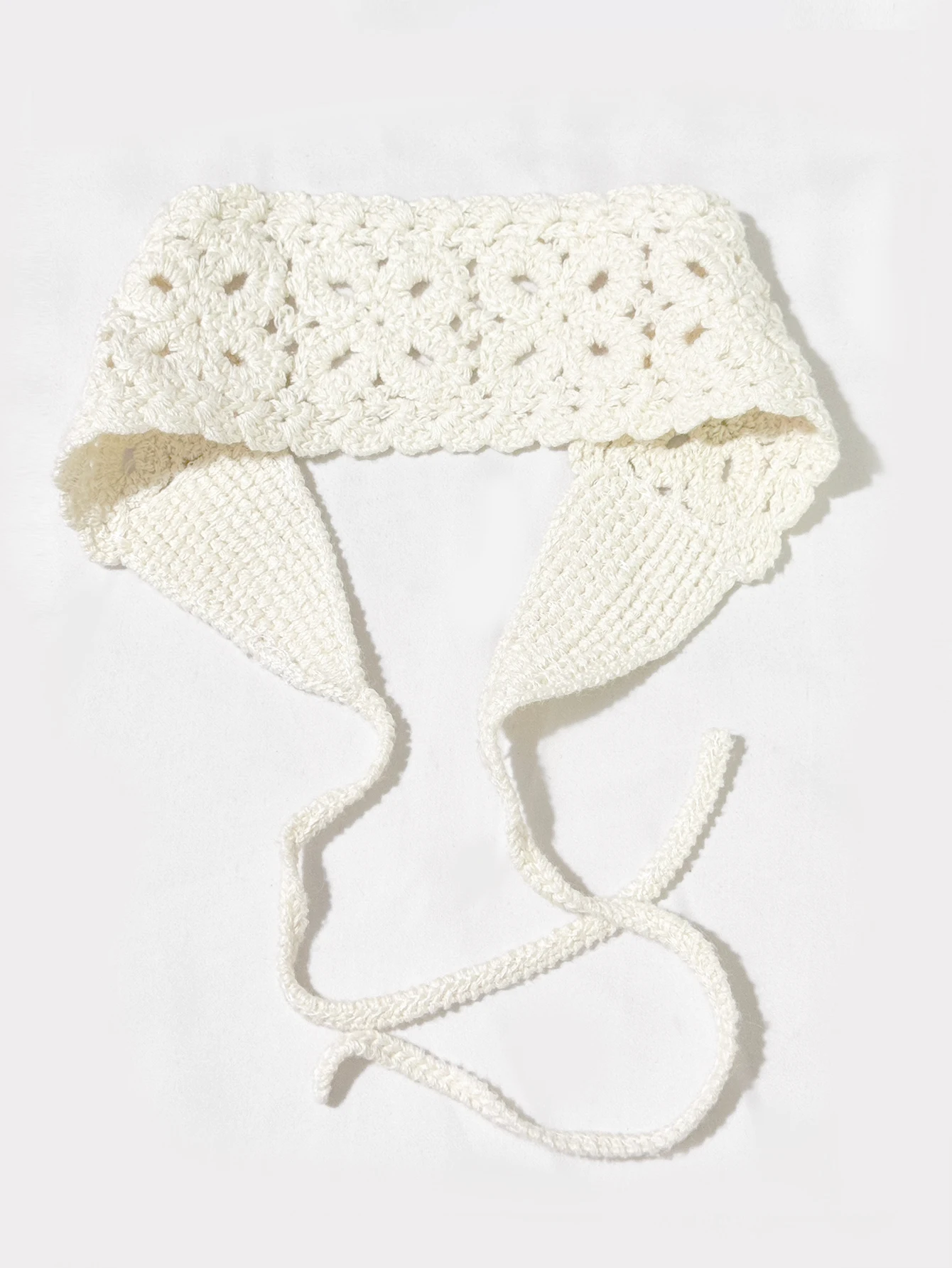 1 gestricktes Haarband mit Blumenmuster, buntes gewebtes Band, vielseitiges Haar-Accessoire, süßes Mädchen-Haarband – Detail 5