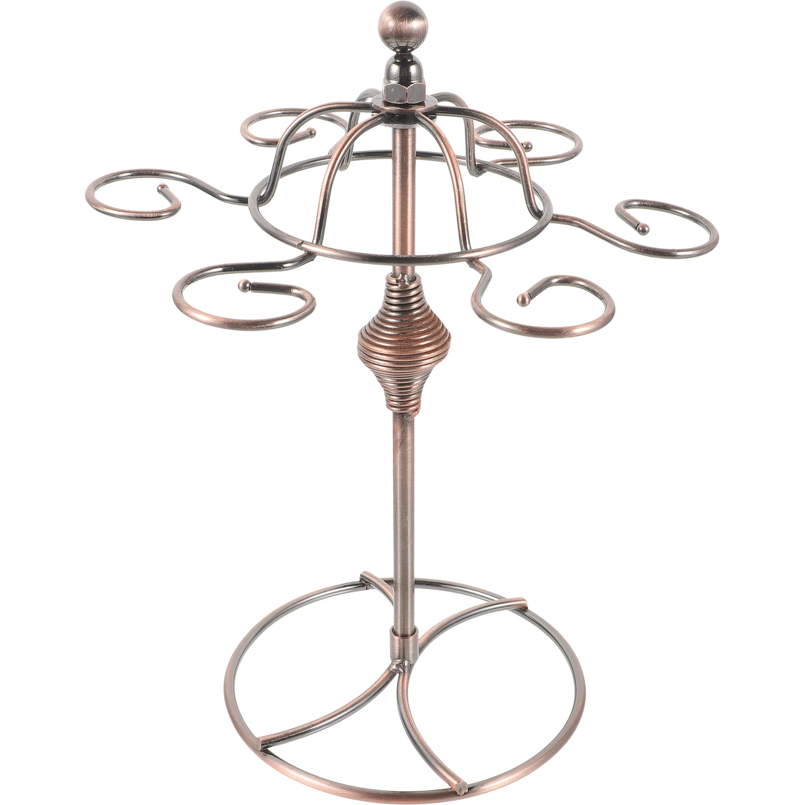 

Hat Shaped Glass Rack Iron Material Strong Kitchen Storage Organizer Display Stand for Glasses Cocktail Cups