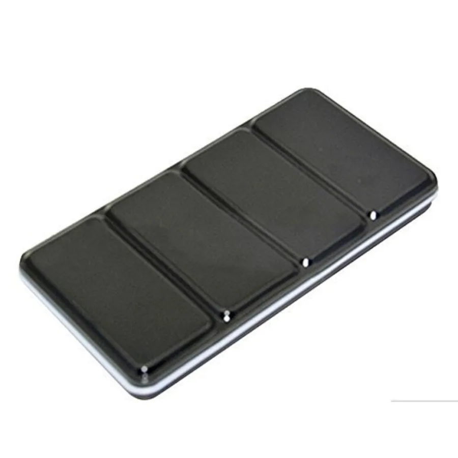 

Empty Solid Watercolor Box Case, 12/24/48 Colors Empty Watercolor Palette Tin Black Iron for Travel Artist Students Drawing Pai