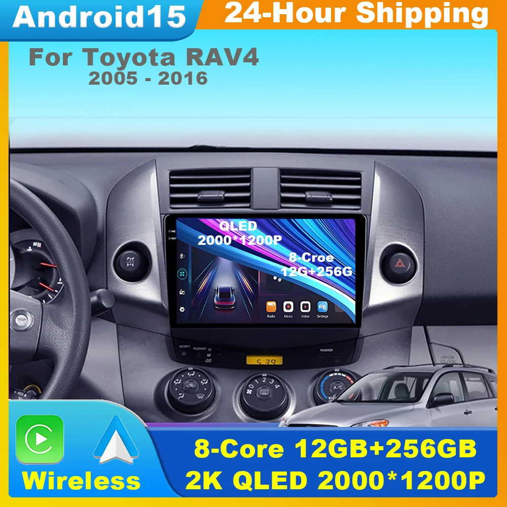 

Android 14 Radio For Toyota RAV4 2005 - 2016 Autoradio Multimedia Automotive Carplay Android Auto Wireless Amplifier Car Video