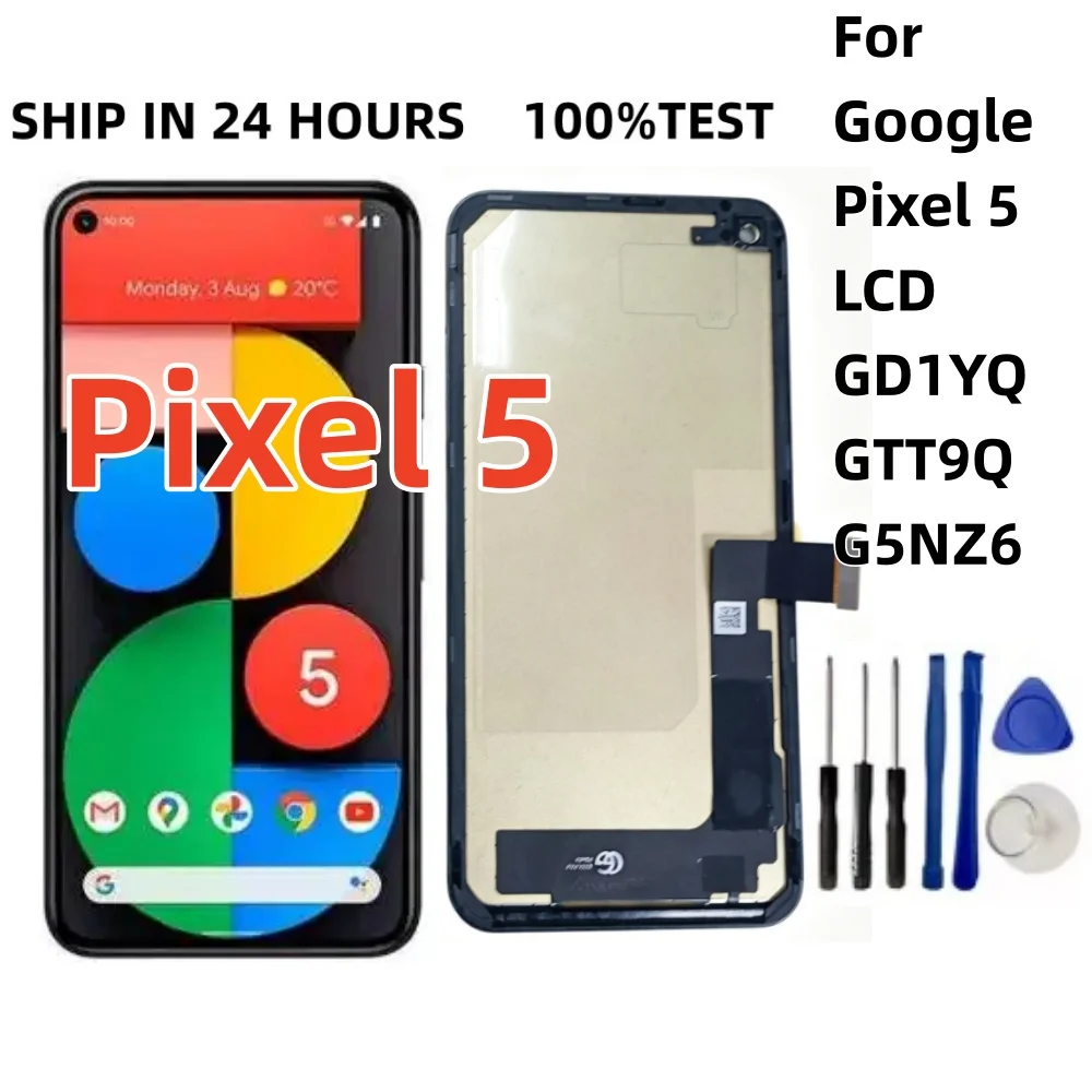 新しい-tft-液晶ディスプレイ-google-ピクセル-5-gd1yq-gtt9q-g5nz6-液晶ディスプレイタッチスクリーンデジタイザーアセンブリ交換部品指紋なし