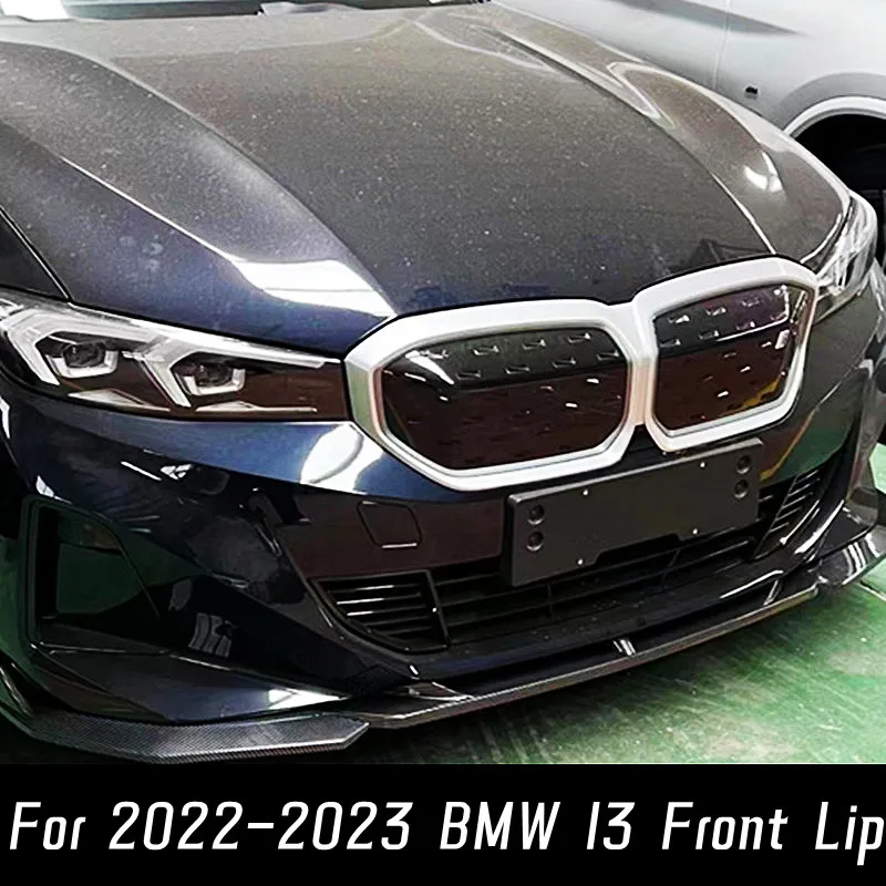 

For 2022 2023 BMW I3 Car Front Bumper Splitter Lip Chin Spoiler Diffuser Protector Guard Body Kit Balck ABS Exterior Accessories