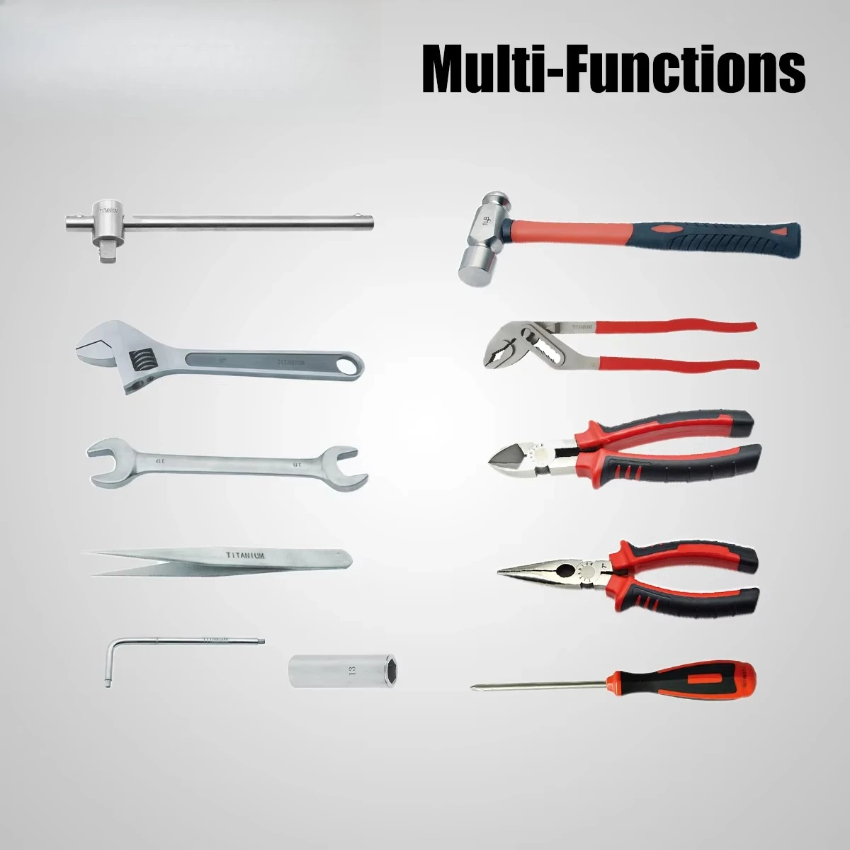 For German Style Titanium Tools 27PCS Set Large Opening Spanner for Industry Use  SFREYA T122627