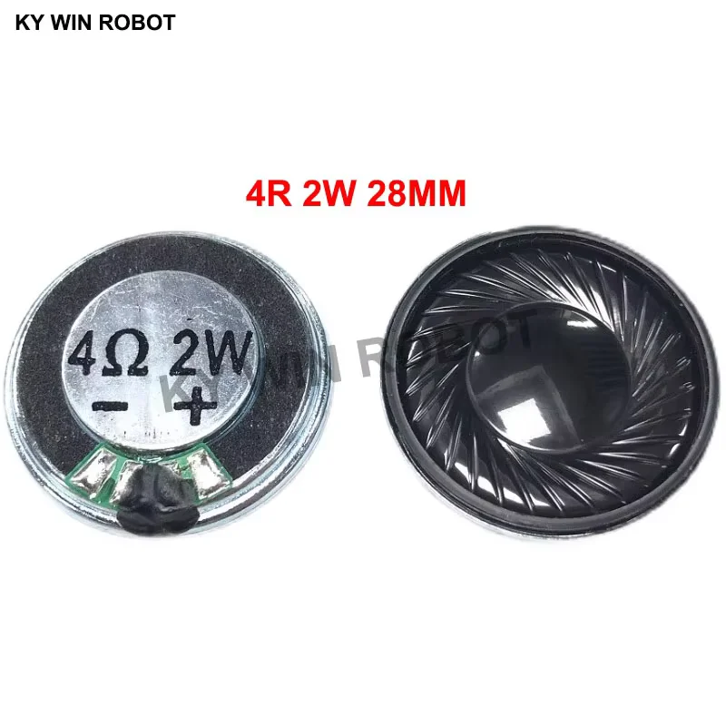2pcs/lot New Ultra-thin Mini Speaker 4 Ohms 2 Watt 2W 8R Speaker Diameter 28MM 2.8CM Thickness 5MM