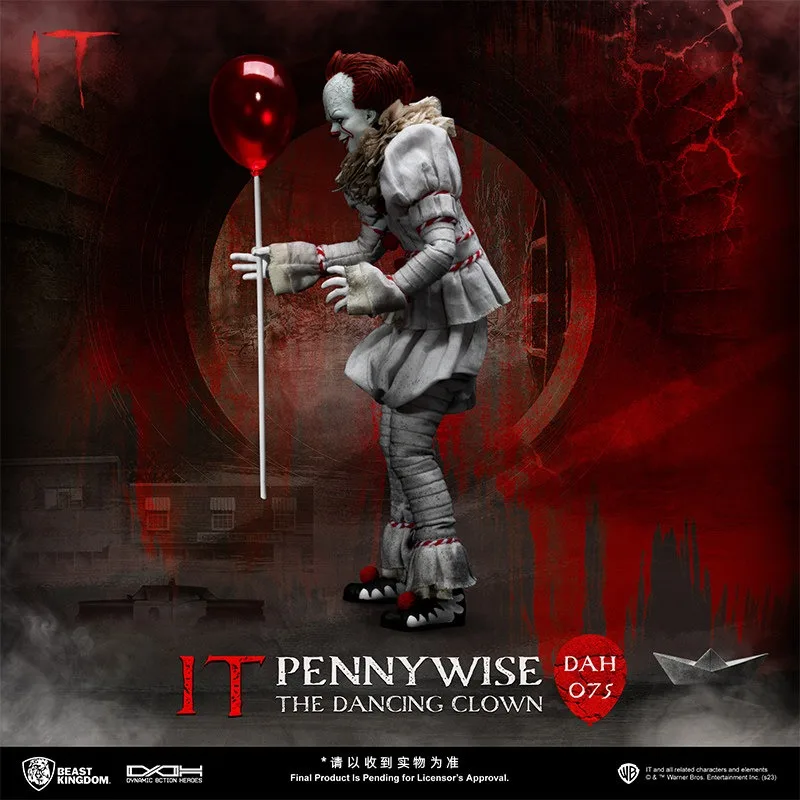 The Beast Kingdom DAH 075 Clown Reincarnation Pennywise Creative Exquisite Decorative Trendy Action Figure Movies Periphery Gift